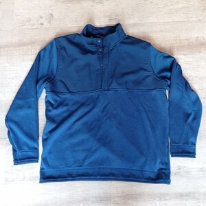 Under Armour Sweater Mens XXL 2XL Blue Outdoors 1/4 Zip Golf Sweatshirt ColdGear